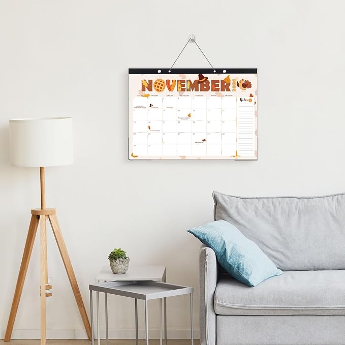 SUNEE Desk Calendar 2026 17x12, 18 Months, Apr. 2026 to Sep. 2027, Academic Calendar 2026-2027, School Year Large Desktop Calendar Monthly for Teacher, Cute with Note