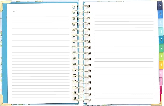 Simplified 2026 12-Month Spiral Daily Planner — Faraway Land — January 2026 - December 2026, Calendar Year Organizer with Stickers, Pockets, and Keepsake Box