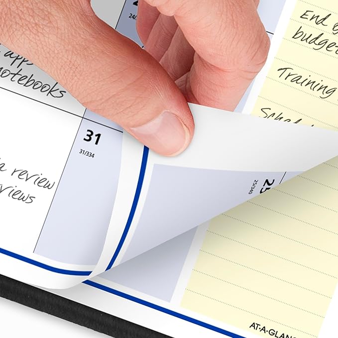 AT-A-GLANCE 2026 Appointment Book Planner, Monthly, 8-1/4" x 11", Large, QuickNotes, Black (76060526)