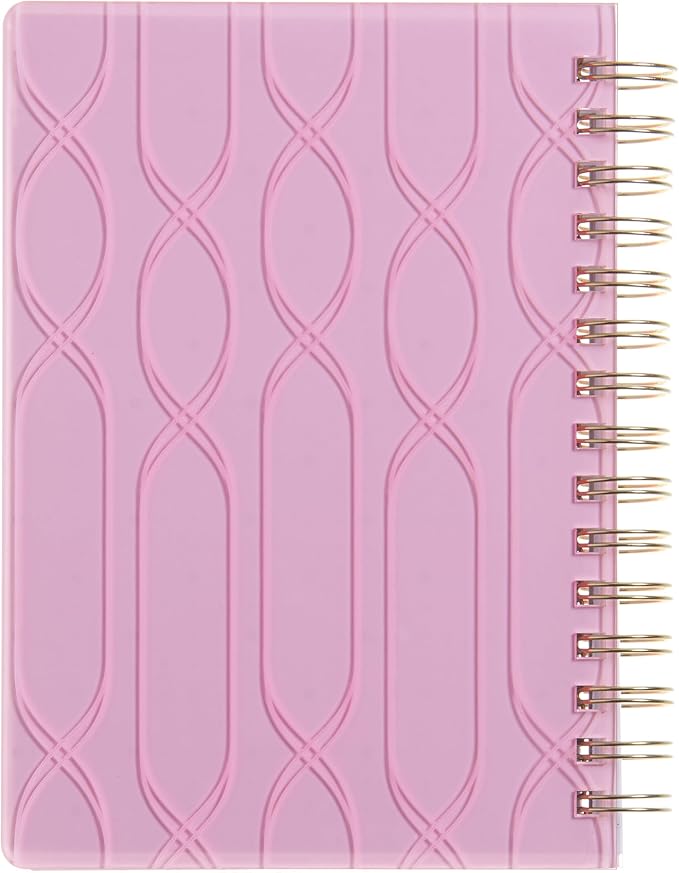 russell+hazel 2025 Spiral Blush Weekly Planner, 12 Month Calendar (January 2025 – December 2025), 5.875" x 8.25” (100620)