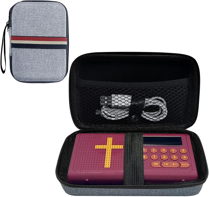 Carrying Case Compatible with Wonder Bible -The Talking Audio Bible Player，Lightweight Protective Cover for Travel and Everyday Use（only case）