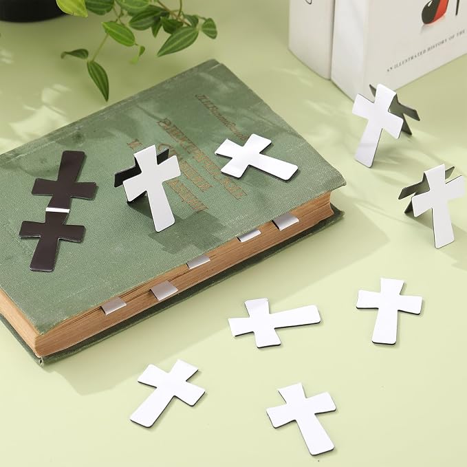 Eaasty 30 Pieces Magnetic Bookmark Book Marker Clip Sublimation Page Marker for Home Students Teachers Classroom Office Reading Supplies(Novelty)