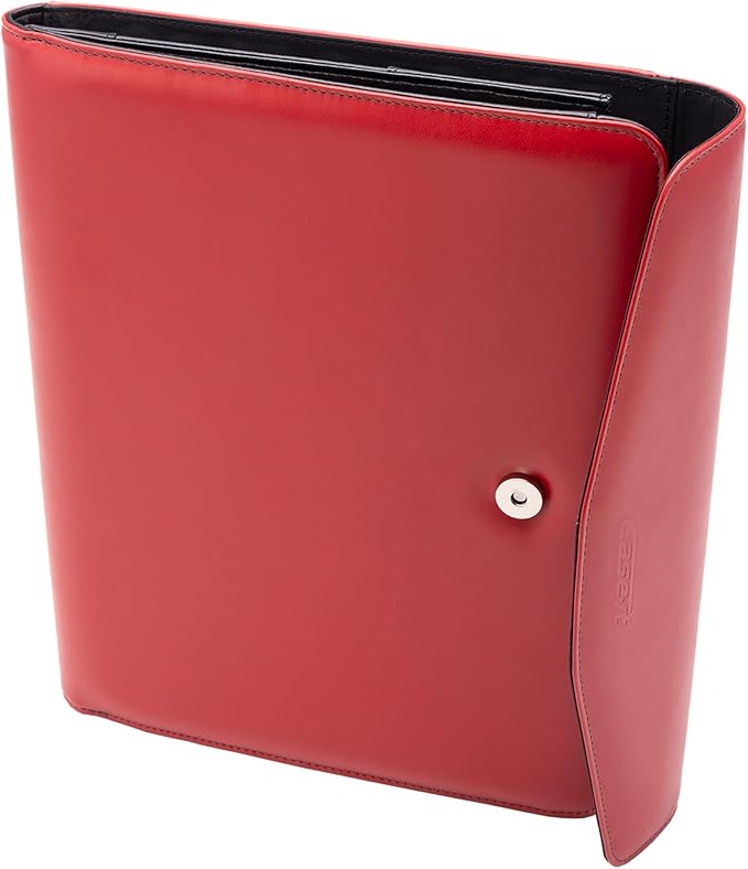 Case it Case-it V.P Tri Fold Business Meeting Padfolio | Professional Portfolio with Letter Size Writing Pad/Lots of Pockets/PAD-35 RED