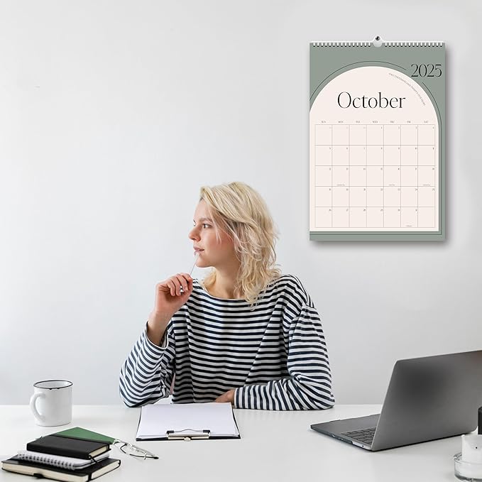 Aesthetic 2026 Wall Calendar - 12 Monthly Calendar from January 2026 to December 2026, 14.5" x 10.5", Modern Vertical Wall Hanging Calendar for Organizing & Planning