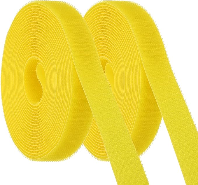 PATIKIL Carpet Marker Strips 0.8 Inch x 16.4 Ft, 2 Roll Floor Markers Nylon Strip Floor Marking Tape for Classroom Rug Teacher Supplies, Yellow