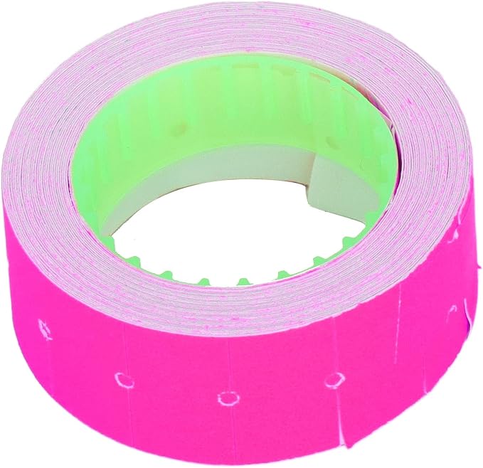 Pricing Labels, 30 Rolls 15000 Price Gun Labels for Mx-5500 M5500 White Price Marker Stickers Label Paper Tag Labels 21x12mm(Rose)
