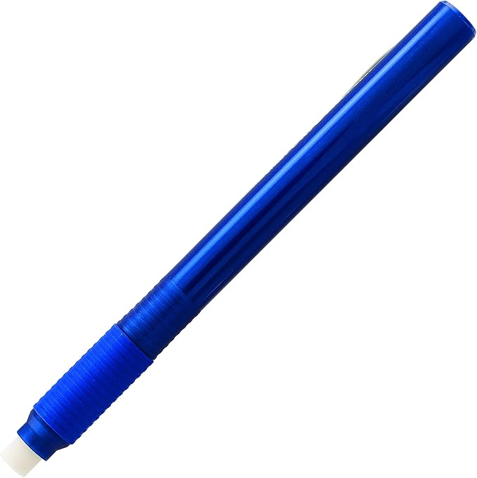 Pentel Clic Eraser Grip, Retractable Eraser, Blue Barrel, Box of 12 (ZE22C) (Pack of 4)