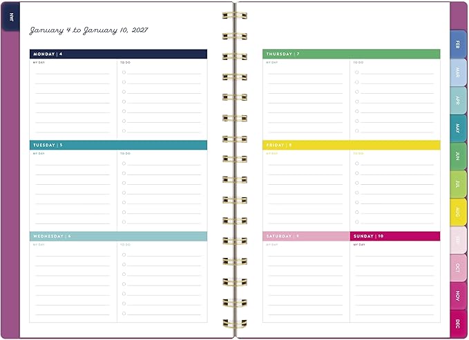 AT-A-GLANCE 2027 Planner, Simplified by Emily Ley, Weekly & Monthly, 5.5" x 8.5", Nostalgia Pink (EL60-200-27)