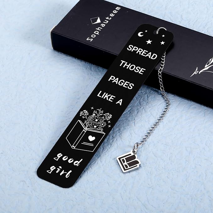 Funny Book Marks for Reading Women, Dark Romance Spicy Bookmarks for Women Girls Adult Metal Bookmark for Book Lovers Bookish Bookworm Book Accessories Christmas Birthday Gift Basket Stuffers
