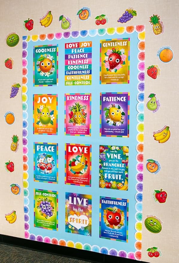 Teacher Created Resources Fruit of the Spirit Educational Poster Pack (TCR7071)