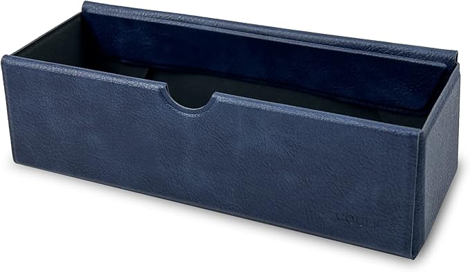 Magnetic Adhesive Flat Drawer Box for Wall - 18.9cmx6.8cmx5.2cm - Cultivate Minimalist and Roomy Magnetic Platform to Elevate Your Modern Workspace - Steel Blue
