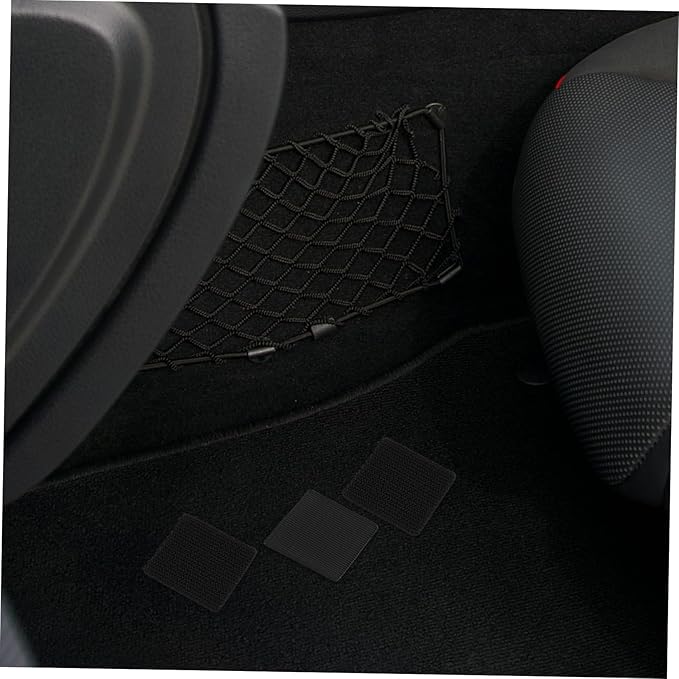 OUNONA 10sets Car Rug Adhesive Hook and Loop Tape for Car Carpets Heat Resistant