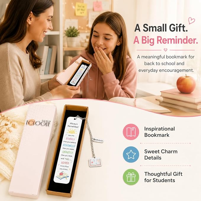 Back to School Supplies for Kids Girls Boys, Kindergarten School Supplies for Kid Girls Teens, Dorm Room Essentials Girl Boys 5th 6th Students, Senior Night Gift Bookmark