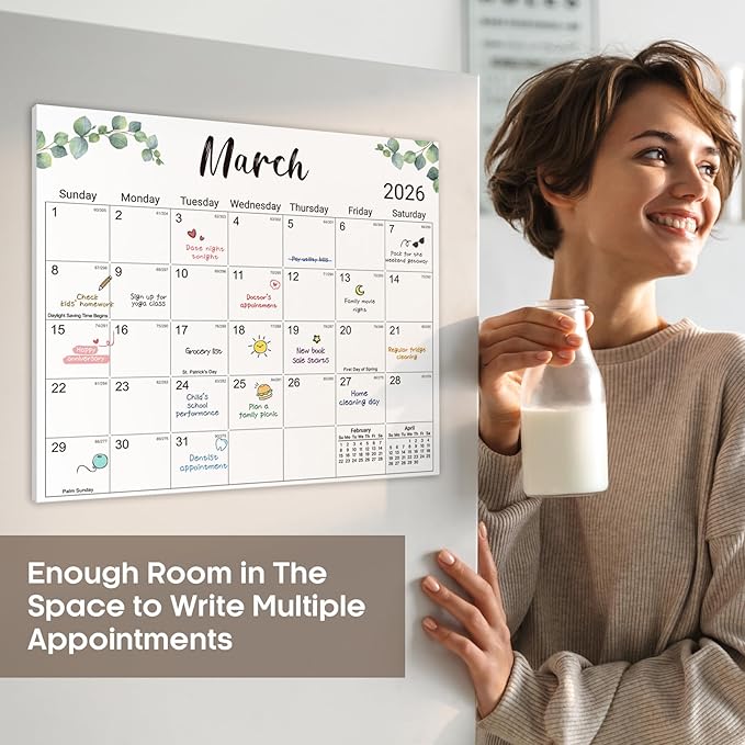 Magnetic Calendar and Academic Planner