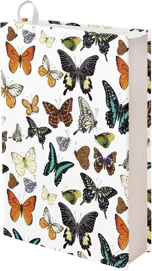 Dreaweet Butterfly Book Covers for Textbooks,Jumbo Book Sleeves for Book Lover Fit 9 x 11 Inches Paperback Hardcover Books Cover Protector,Washable & Reusable