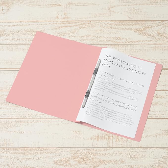 Plus Flat File, Resin Jig, Thick Binding, 10.8 inches (300 mm), A4, Vertical, Pink, 10 Pkg No.021NW 79-048 x 10