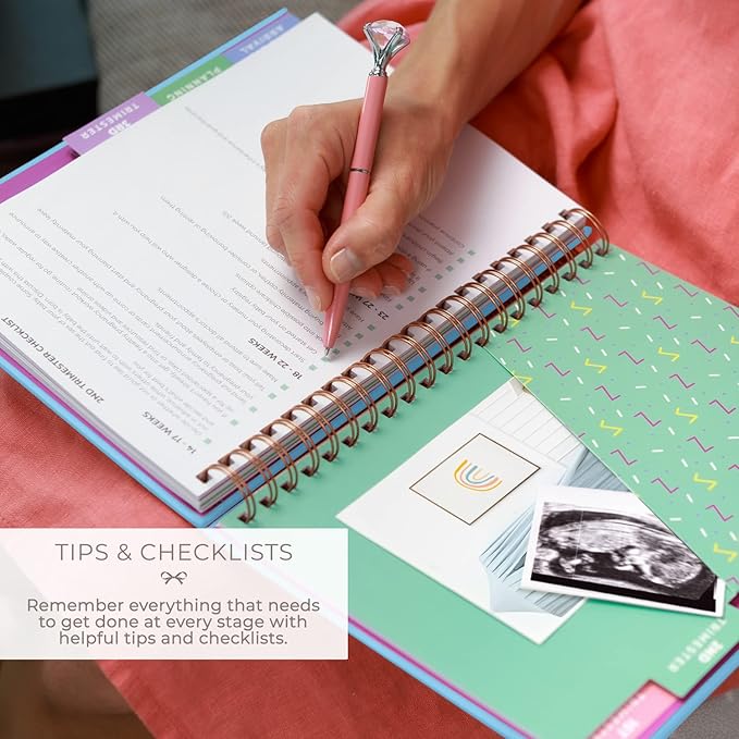 Clever Fox Pregnancy Journal & Memory Book - Pregnancy Planner & Notebook for Expecting Moms – Baby Keepsake, First Time Moms Gift (Light Blue, 9" x 10.5")