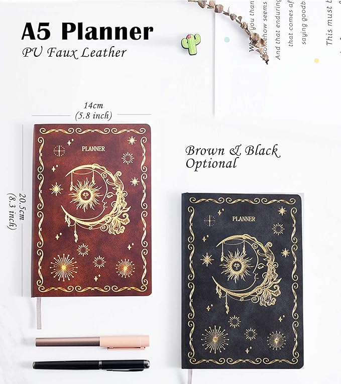 Undated Agenda 2026 Daily Planner 2026, Undated Planner, Daily Planner, Planner, 2026 Monthly Planner, Weekly Planner, Goal Setting, A5 Calendar, Simple Teacher Supplies Daily, Black