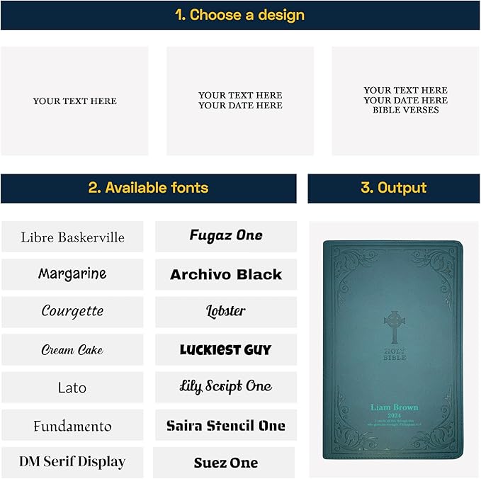 Personalized NRSV Catholic Bible Faux Leather Medium Print Size Gift Edition | Custom with Name, Date or Text | Gift for Catholic and Religious Celebrations | Teal