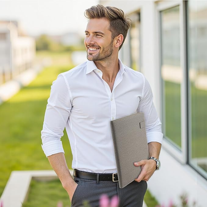Portfolio Folder for Men & Women, Padfolio Organizer Portfolio, Thank You Gifts Colleagues Employees Staffs, Men Birthday Gifts Friends, Coworkers Work Gift for Women, Appreciation Gift for Clerks