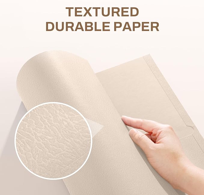 SUNEE Folders with Pockets (25 Pack, Warm Beige), 2 Pocket Folders Fit Letter Size, Paper File Folder for School Office Home Business, Textured Paper