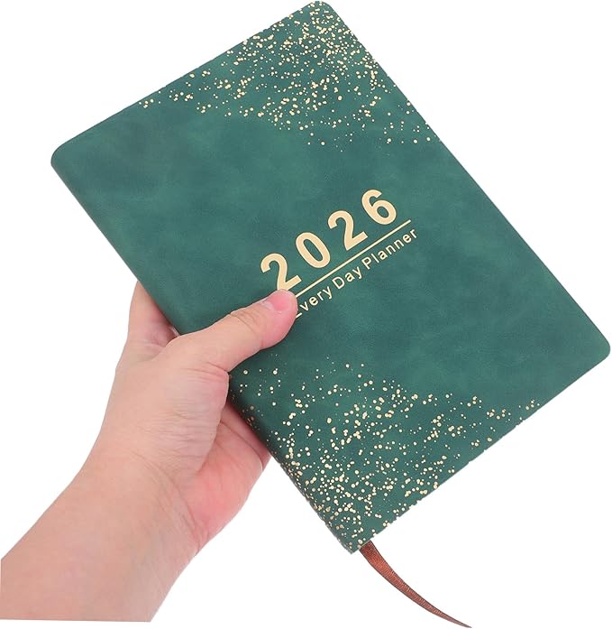 Daily Planner Hardcover Personal Organizer with Thick Paper Weekly and Monthly Calendar Journal From January to December Appointment Book for Office School and Home Use