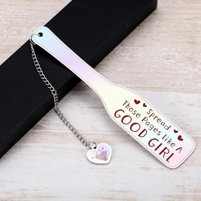 Funny Book Lover Gifts for Women Men, Dark Romance Book Merch for Teen Girls Boys Adult Bookish Gifts Good Girl Bookmark, Book Accessories for BookNerds Bookworm Book Lover Funny Bookmark