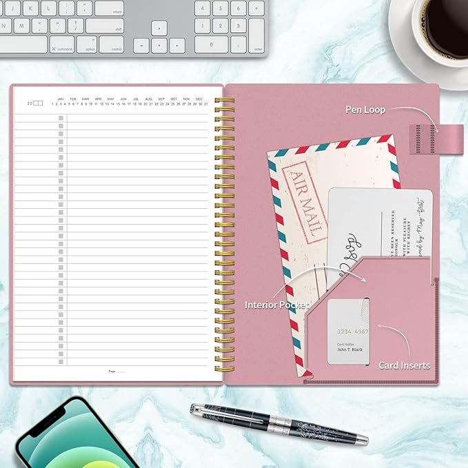 To Do List Planner Spiral Notebook Daily Task Tracker with Wide lined Notebooks Flexible Cover To Do List Journal Checklist Project Notebooks for Teacher/Men/Women 160 Pages (7"x10")
