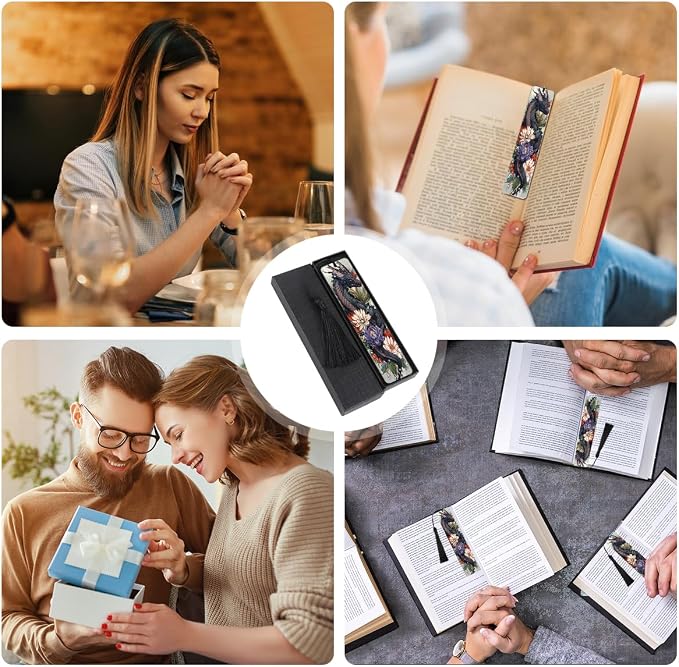 Cool Dragon Bookmarks Gifts - Funny Stainless Steel Metal Bookmark Unique Book Marks for Men Boy Women Friends Book Reading Lovers Fathers Day Birthday Graduation Gift