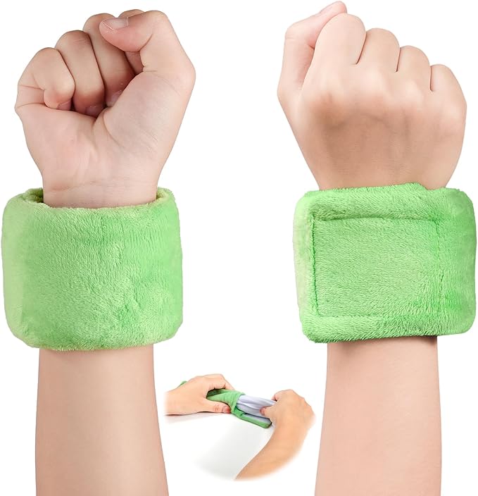 Weighted Sensory Bracelets for ADHD, Autism, SPD and CP Kids, Deep Pressure to Improve Sensory Awareness, Soft Calming Tools to Enhance Focus & Hand Stability Perfect for Classroom and Home Use