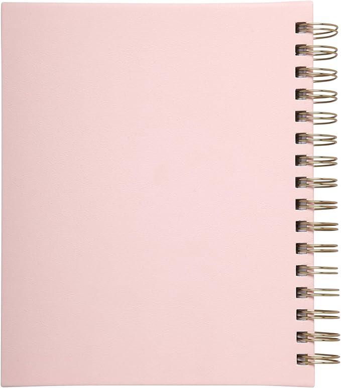 WORLD TRAVELER 2026 Planner Weekly and Monthly - 7'' x 8.75'' Hard Cover January December Spiral Daily Planner 2026 To Do List, Size 7X8.75, Pink This Year