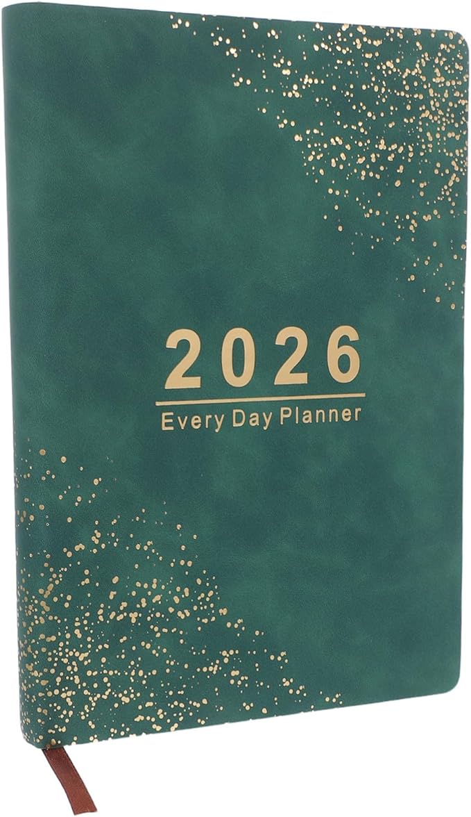 Daily Planner Hardcover Personal Organizer with Thick Paper Weekly and Monthly Calendar Journal From January to December Appointment Book for Office School and Home Use