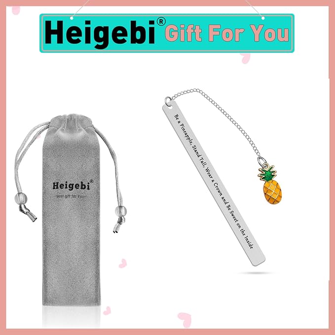 Inspirational Bookmark for Women Pineapple Gift for Women Encouragement Gifts for Daughter Sister Friend Pineapple Birthday Gifts for Women Bookmarks Gifts for Women Booklover
