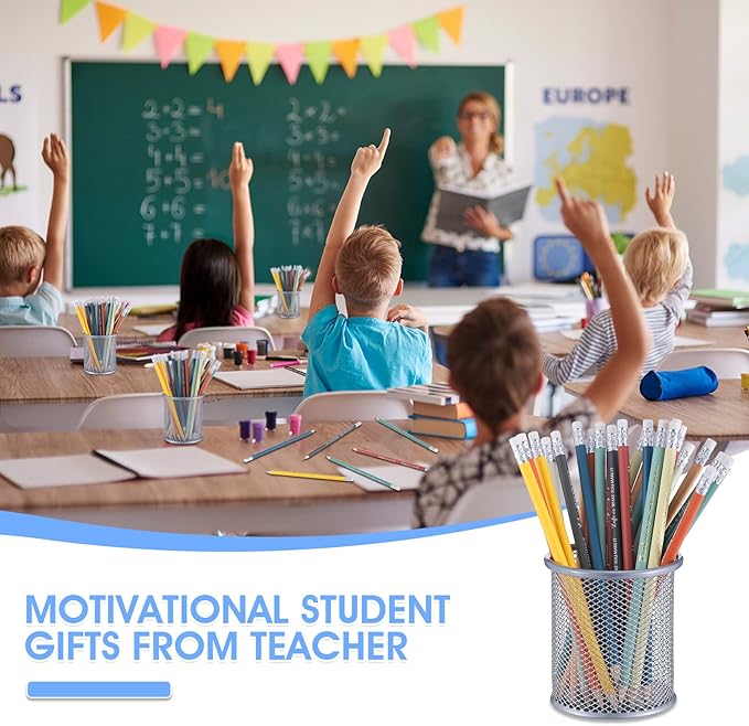 Sabary 30 Pcs Inspirational Pencils Bulk Graduation Gift from Teacher 2 HB Wood Pre Sharpened Pencils Motivational Saying School Gift Teacher Awards for Graduation Party Favor