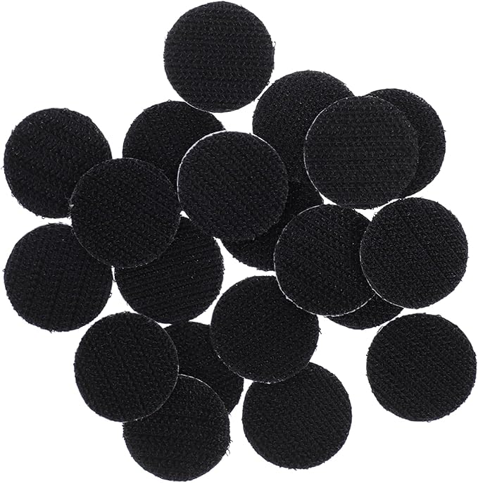 MAGICLULU 20pcs Adhesive Hook and Fasteners for Strong Self-Sticky Circles for Organizing Hanging Tools and Wall Decor Multi- Compatibility and Easy Installation
