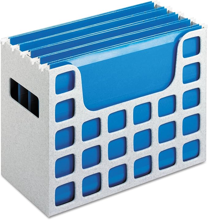 Pendaflex 23054 Desktop File w/Hanging Folders, Letter, Plastic, 12 1/4 x 6 x 9 1/2, Granite (PFX23054)