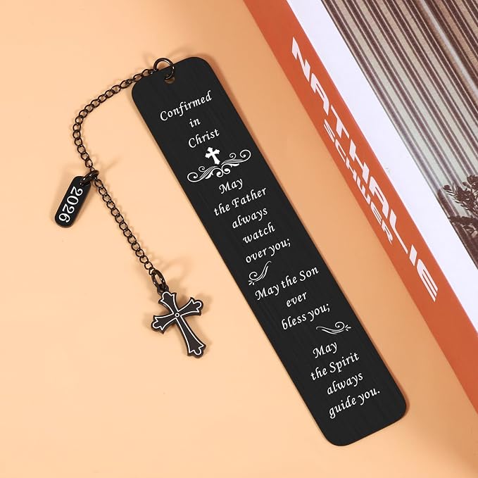 Confirmation Gifts for Teenage Boys Girls, Catholic Confirmation Gifts Bookmark for Teen Boys Girls, Confirmation Sponsor Gifts for Women Men, Easter Gifts for Teens, Baptism Gift