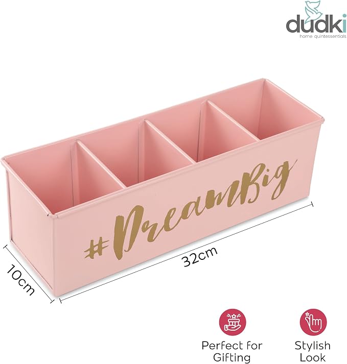 Pen Holder for Desk | Good Vibes Pencil Holder for Home Office Desk Organizer Tabletop Decoration | Pencil Holder Organizer for Desk Accessories
