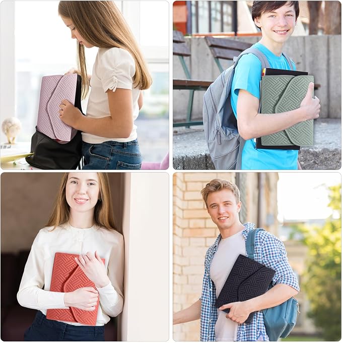 APLUFINE Reusable Book Cover With Magnet Closure - Adjustable Sleeve for Lovers Gift - Protector for Paperback and Hardcover - Pouch and Carrier