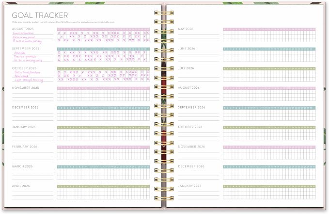 Orange Circle Studio Academic Planner 2025-2026, Fruit & Flora, 11.1"x9.2"