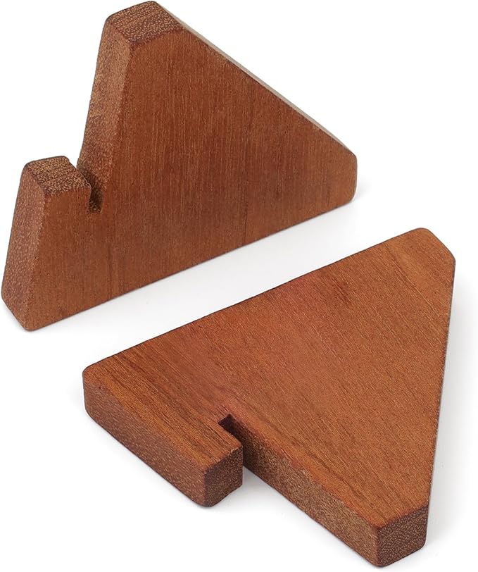 Wood Mini Place Card Holder 2.36X3 Inch for Sign Holder Chalkboard Bar/Coffee Menu Message Board Display, Table Number Food Label Stand