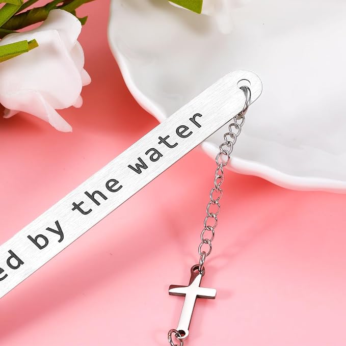 Baptism Gifts for Girls Boys 2026 Christian Bookmark for Teens Confirmation First Communion Christening Gift for Goddaughter Godson Godchild Baby Girl Baptism Gifts for Women Adult