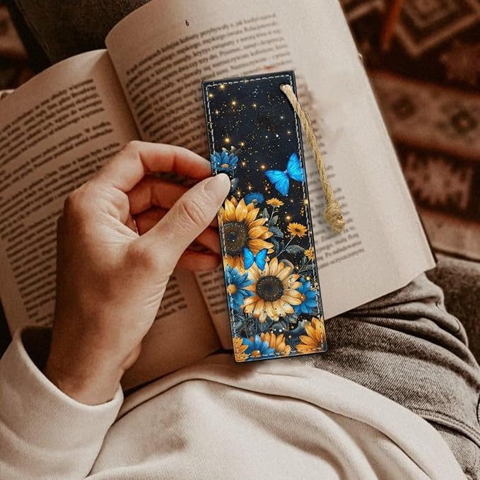 Butterfly Sunflower Bookmark Set of 2 for Bibles Personalized Bookmark for Book Lovers Bookmarks for Reading Lovers Increase Reading Interest