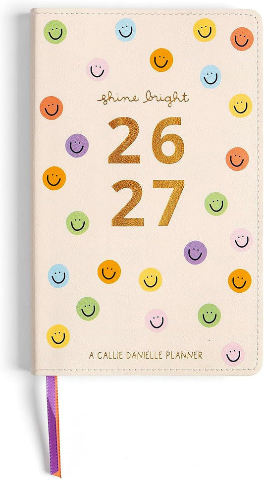 Callie Danielle Small Planner 2026-2027, 12 Month Academic Planner, 5" x 8" Dated July 2026 - June 2027, Weekly & Monthly Calendars (Shine Bright)