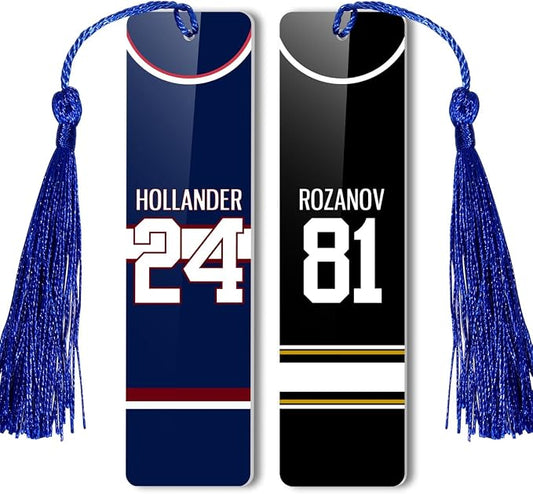 AICase for Heated Rivalry Inspired Bookmark Merch Stuff, Ilya Rozanov 81 Shane Hollander 24 Metal Bookmarks Gifts Accessories Merchandise for Fans Women Men Easter Birthday Book Lovers