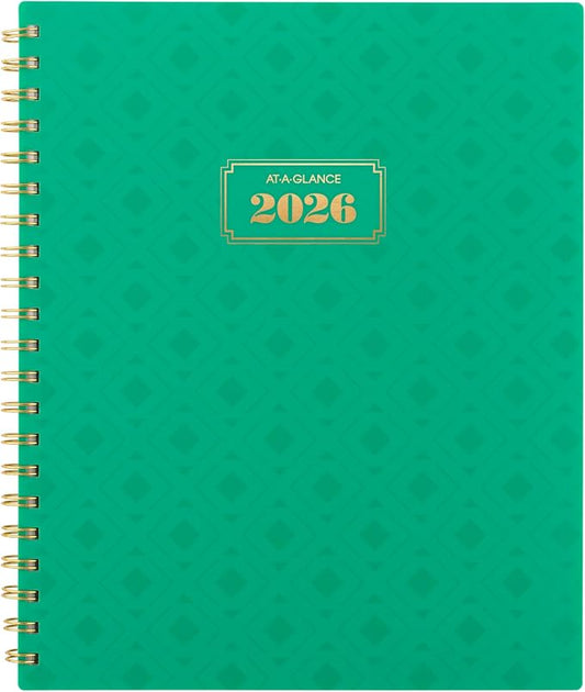 AT-A-GLANCE 2026 Planner, Weekly & Monthly, 8.5" x 11", Large, BADGE, Geo (1753G-905-26)