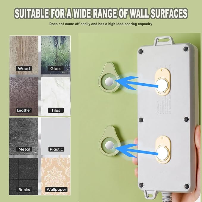Magnetic Remote Control Holder Wall Mount,6 Pack 2025 Upgraded Remote Control Organizer Hole Free Self-Adhesive for Home Office Remote TV Fan Air Conditioner Remote Control Storage
