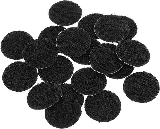 Cabilock 20pcs Heavy Duty Adhesive Hook and Tape Versatile Round Fasteners for Indoor and Outdoor Use Strong Adhesive Mounting Tape for Smooth