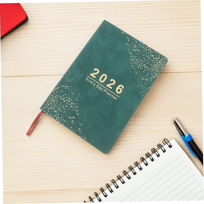 Daily Planner Hardcover Personal Organizer with Thick Paper Weekly and Monthly Calendar Journal From January to December Appointment Book for Office School and Home Use