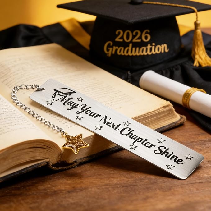 Graduation Gifts 2026, Senior Bookmark Gift Set for Him Her, Inspirational Grad Presents for High School College Nurse Students, Class of 2026 Keepsake for Son Daughter